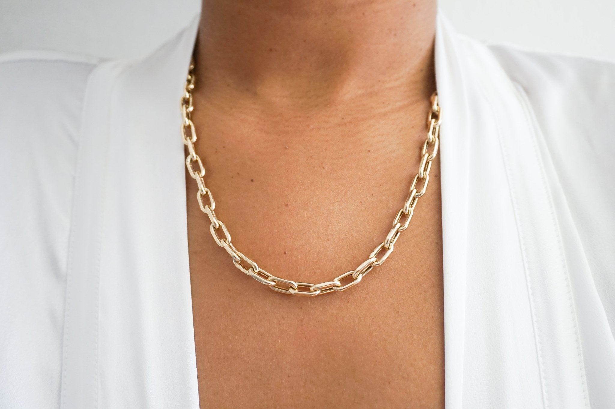 14K Anchor Chain Necklace - Nolita