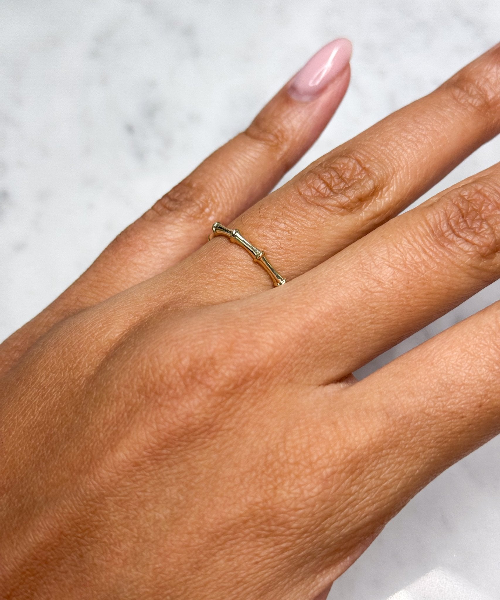 14K Bamboo Ring - Nolita