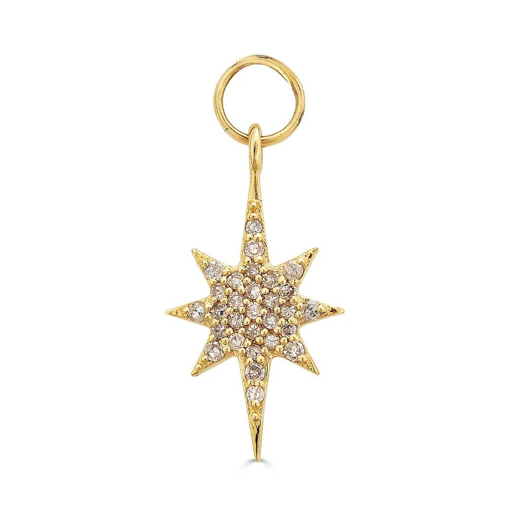 14k Diamond Star Charm - Nolita