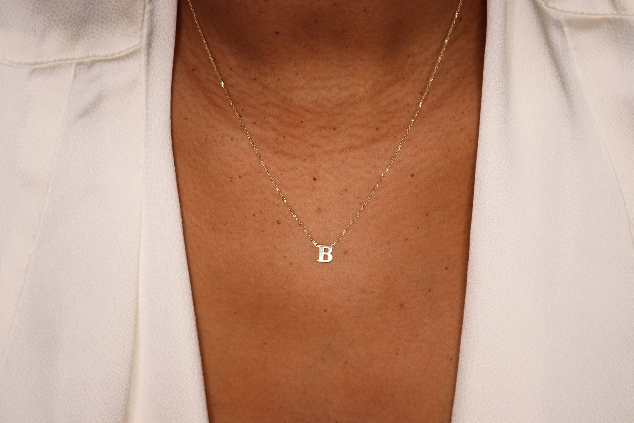 14K Initial Necklace - Nolita