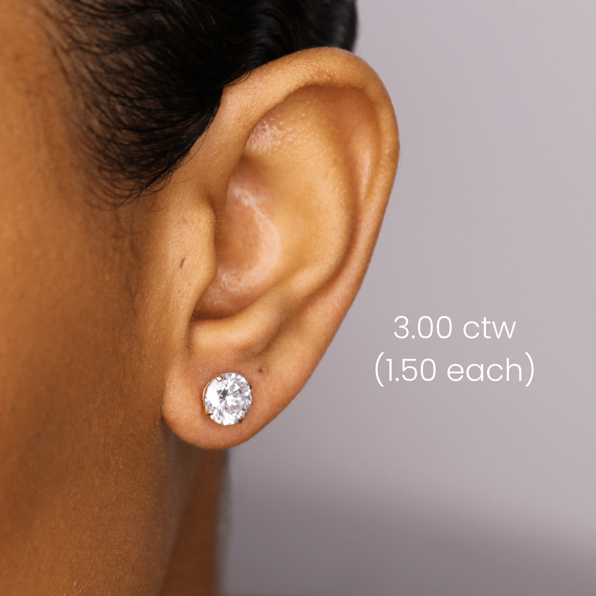 14K Lab Grown Diamond Stud Earrings - Nolita