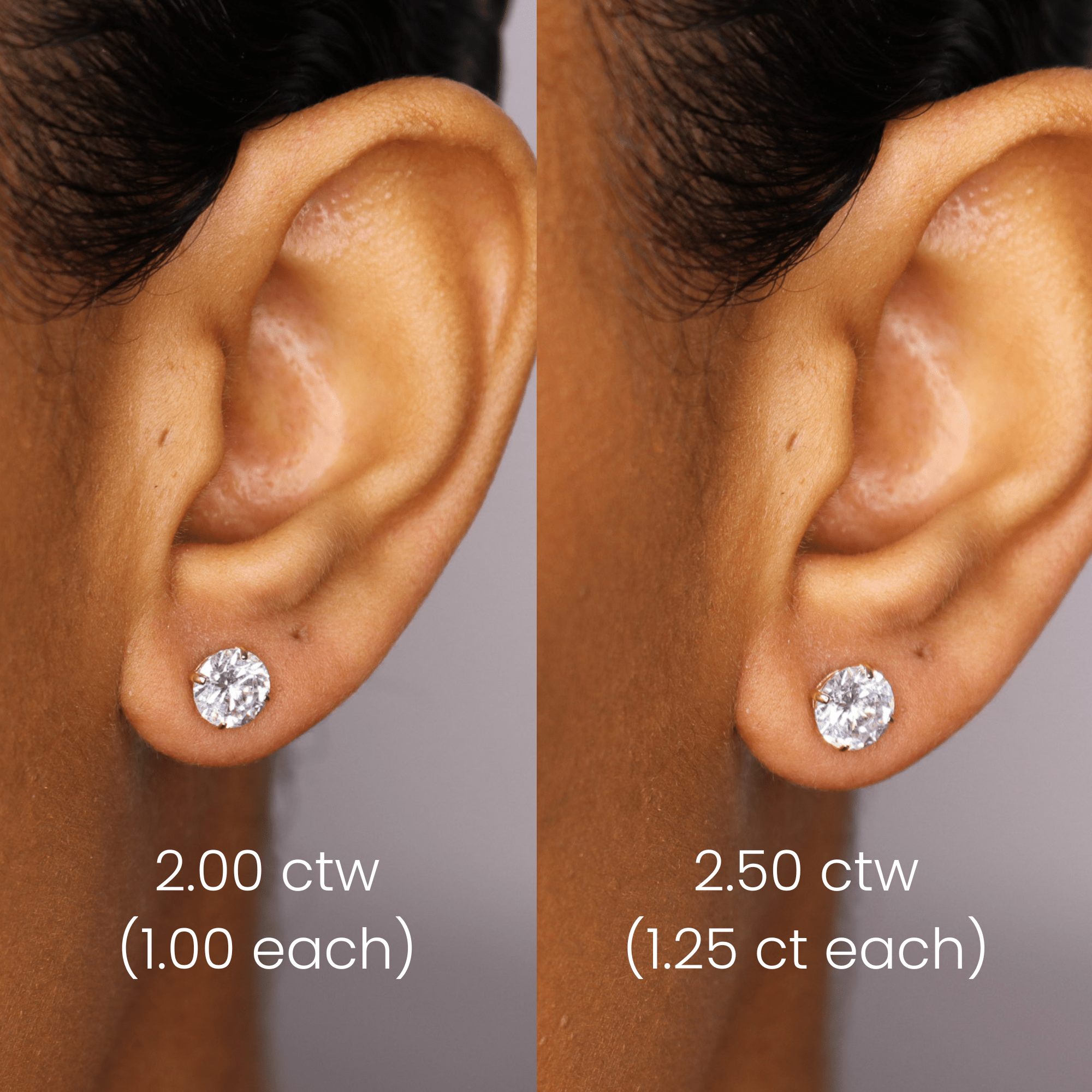 14K Lab Grown Diamond Stud Earrings - Nolita