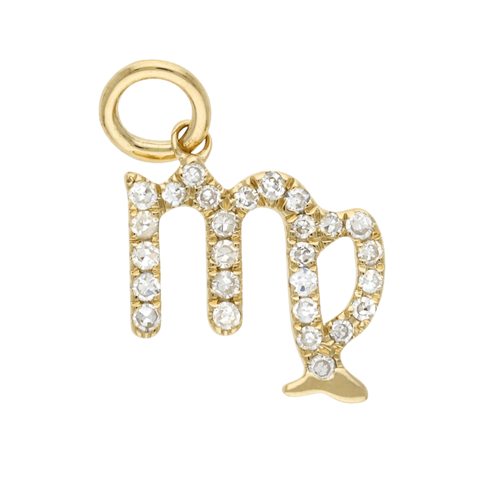 14K Mini Diamond Zodiac Charm - Nolita