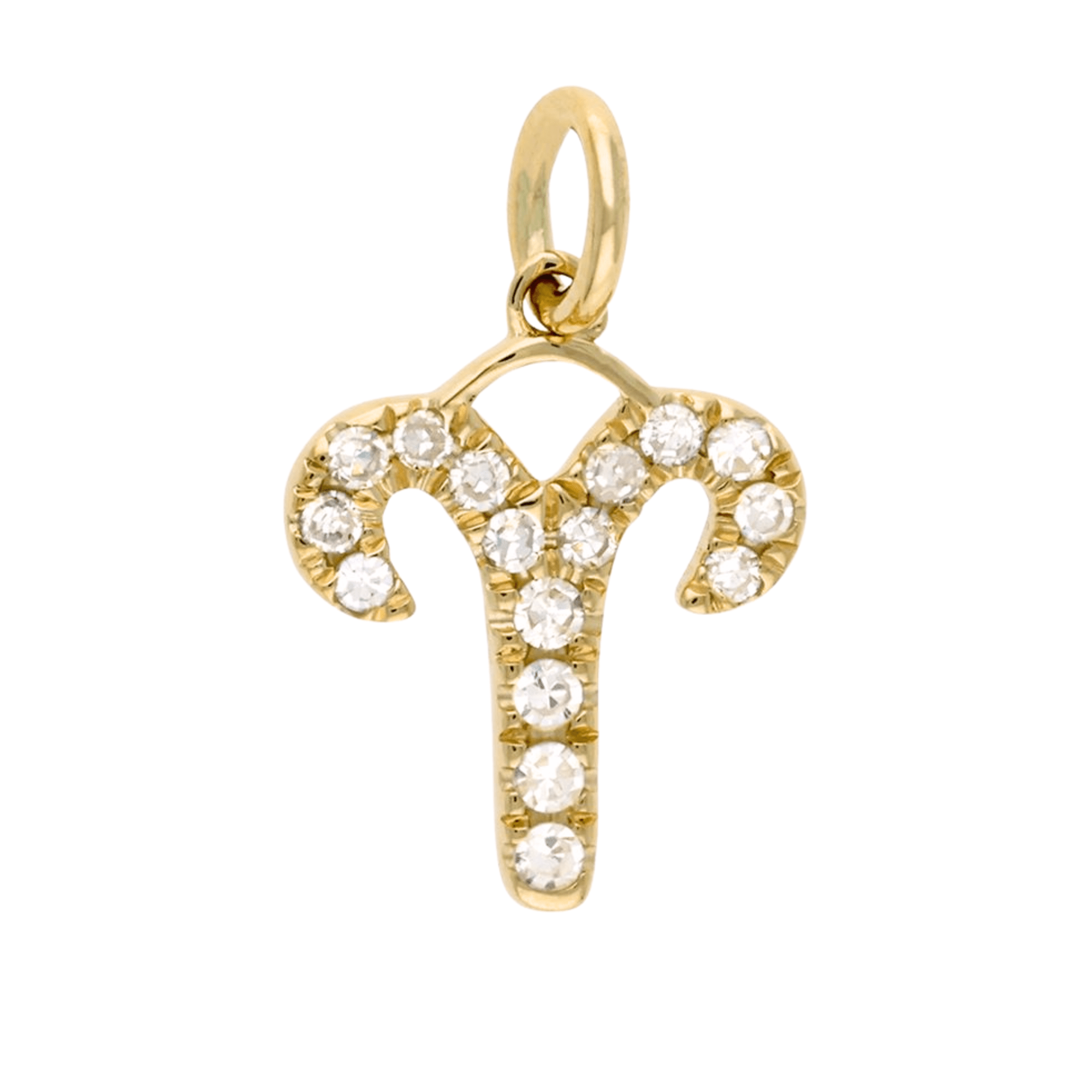 14K Mini Diamond Zodiac Charm - Nolita