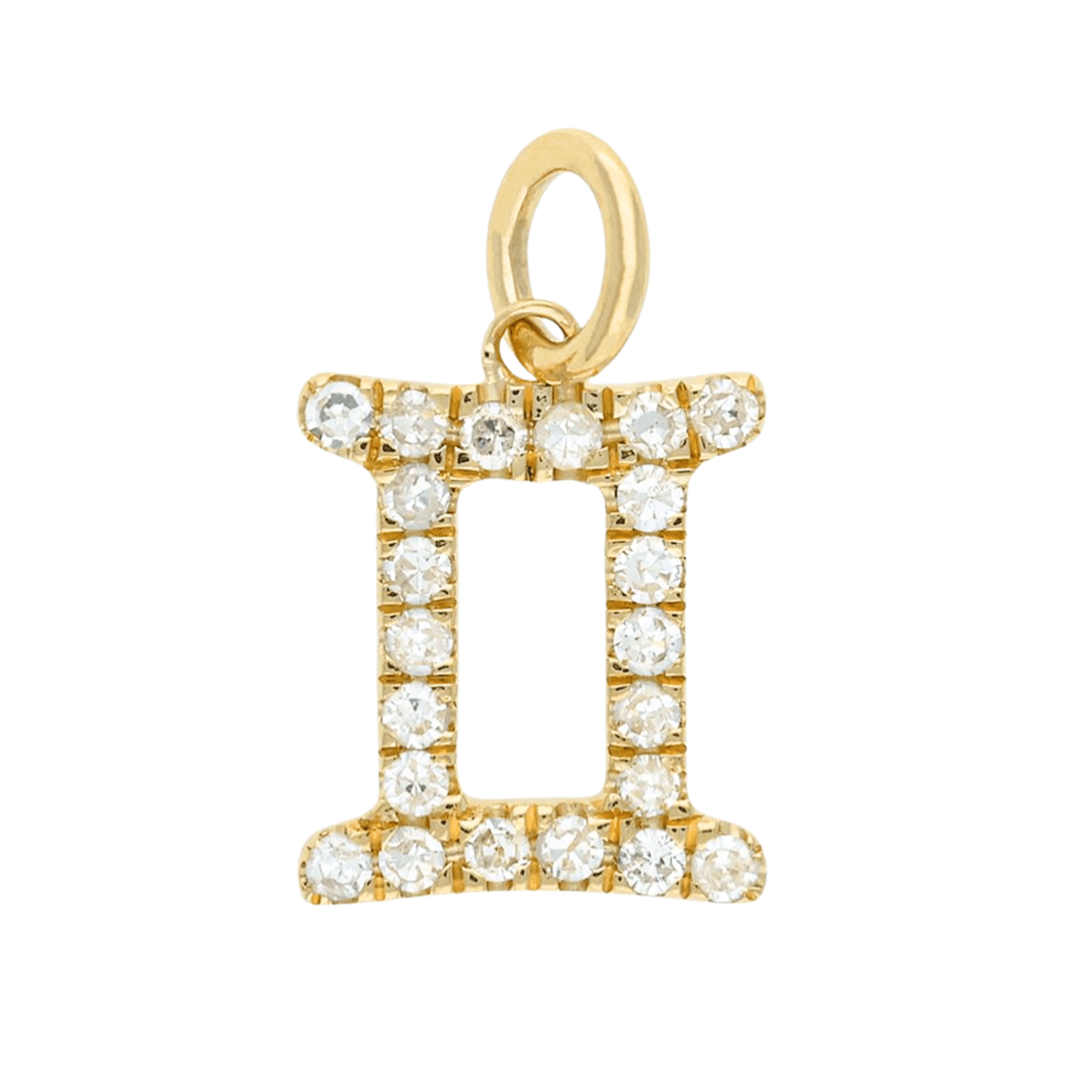 14K Mini Diamond Zodiac Charm - Nolita