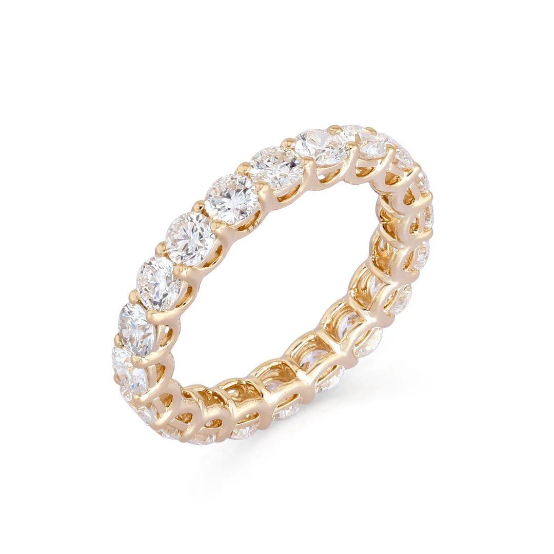 14K Round Lab Diamond Eternity Band - Nolita